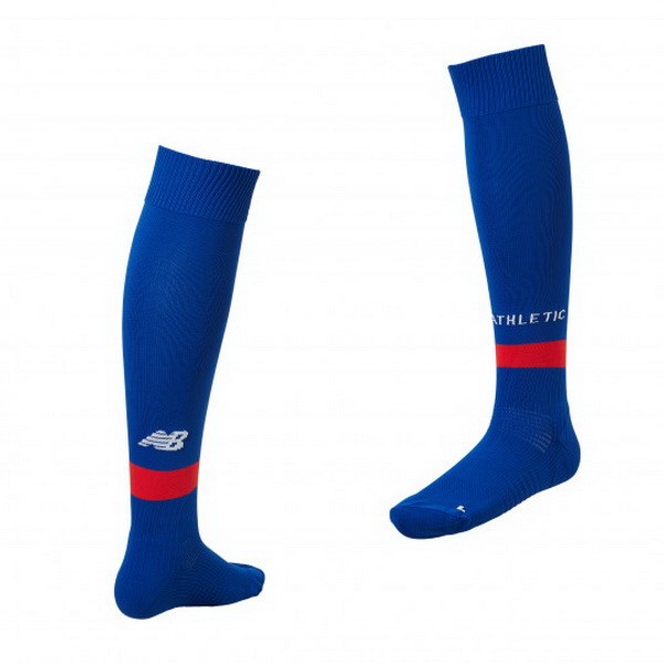 Athletic Bilbao Socken Auswarts 2018-19 Blau Fussballtrikots Günstig